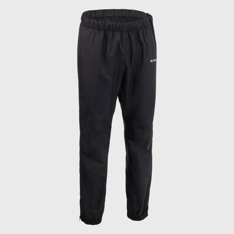PANTALON DE PLUIE IMPERMĂABLE DE RUGBY ADULTE - R500 NOIR