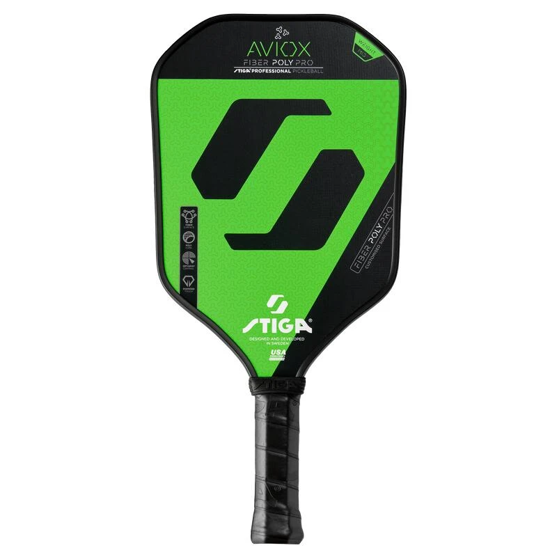 Stiga Pickleball Paddle Aviox Fiber Poly Pro Green â Image 2