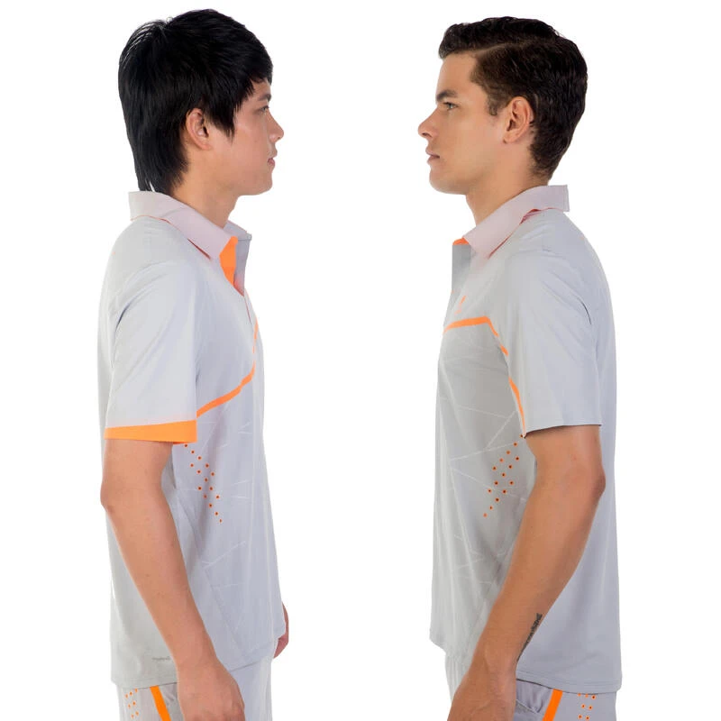 Artengo POLO HOMME 990 GRIS TENNIS BADMINTON PADEL PING PONG SQUASH â Image 4