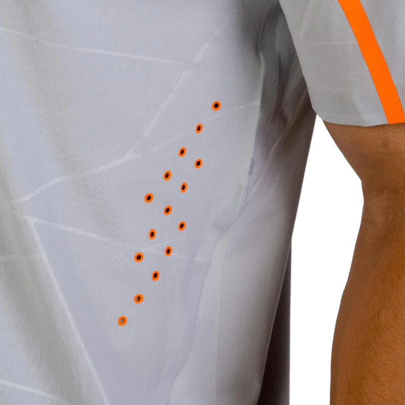 Artengo POLO HOMME 990 GRIS TENNIS BADMINTON PADEL PING PONG SQUASH â Image 6