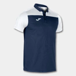 Polo Manches Courtes Garçon Joma Hobby Ii Bleu Marine Blanc