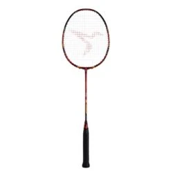 Raquette De Badminton Adulte BR 990 P Tige Rigide - Rouge/Orange