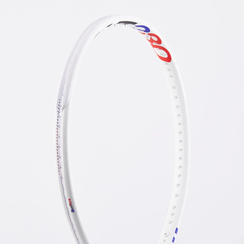 RAQUETTE DE TENNIS ADULTE - TECNIFIBRE T-FIGHT 280 ISOFLEX BLANC NON CORDEE 280g â Image 5