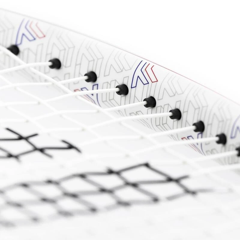 RAQUETTE DE TENNIS ADULTE - TECNIFIBRE TFIGHT RS 300 BLANCHE NOIRE NON CORDEE â Image 5