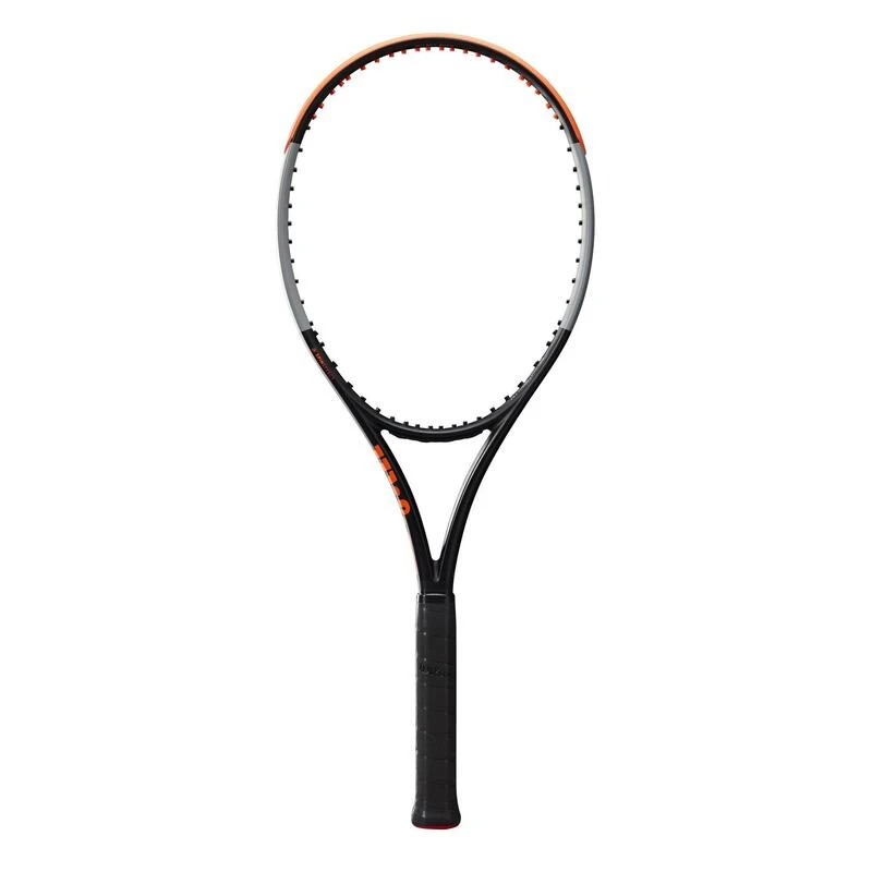 Raquette De Tennis Adulte - Wilson Burn 100LS V4 Noire Orange 280g â Image 3