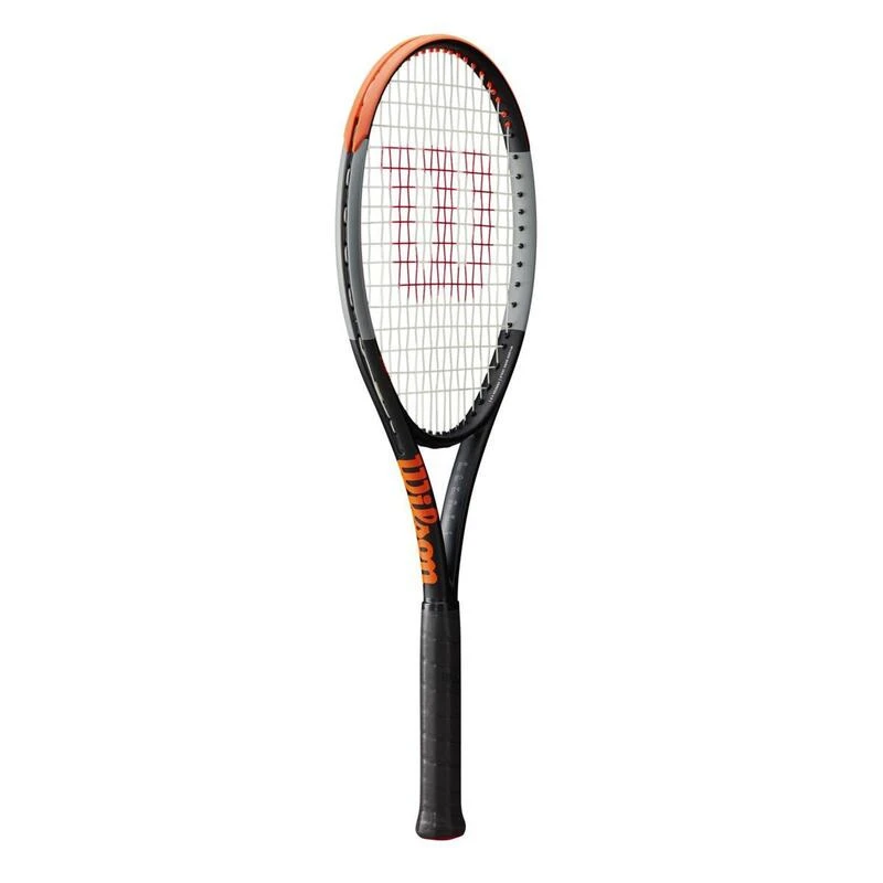 Raquette De Tennis Adulte - Wilson Burn 100LS V4 Noire Orange 280g â Image 4