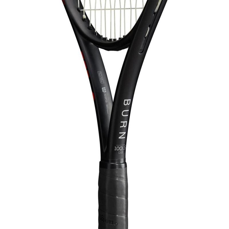 Raquette De Tennis Adulte - Wilson Burn 100LS V4 Noire Orange 280g â Image 8