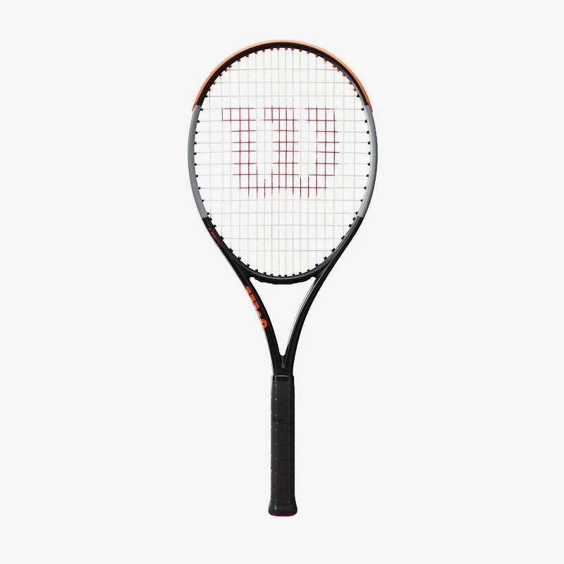 Raquette De Tennis Adulte - Wilson Burn 100LS V4 Noire Orange 280g