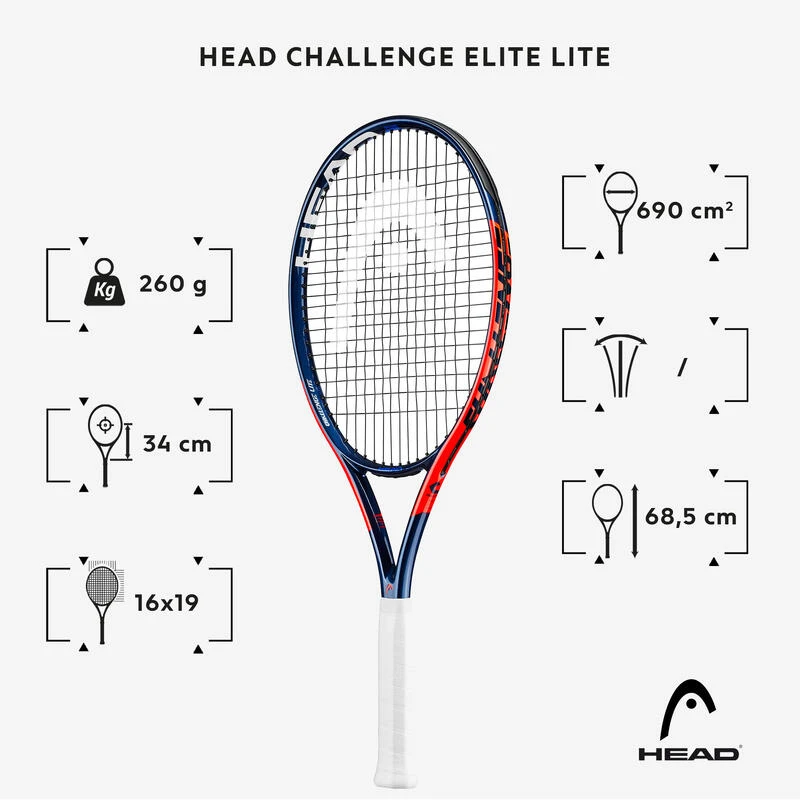 Head RAQUETTE DE TENNIS CHALLENGE ELITE LITE â Image 2