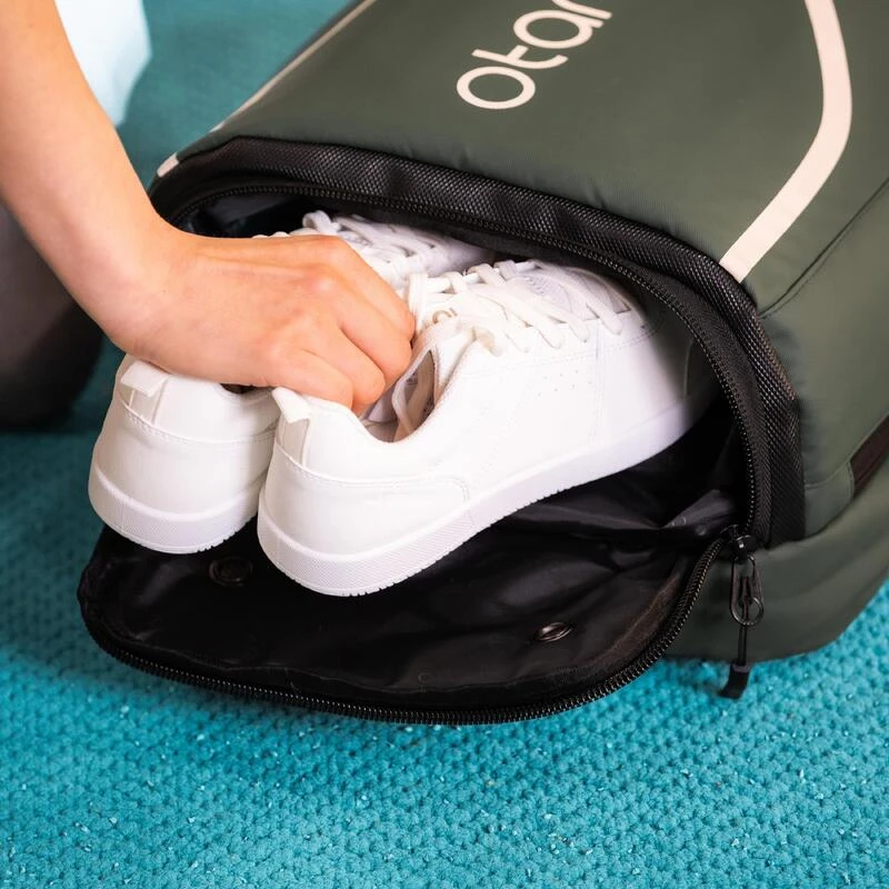 Sac Ă Dos Tennis Avec Compartiment Pour 1-2 Raquettes | 32L - Vert Wimbledon â Image 4