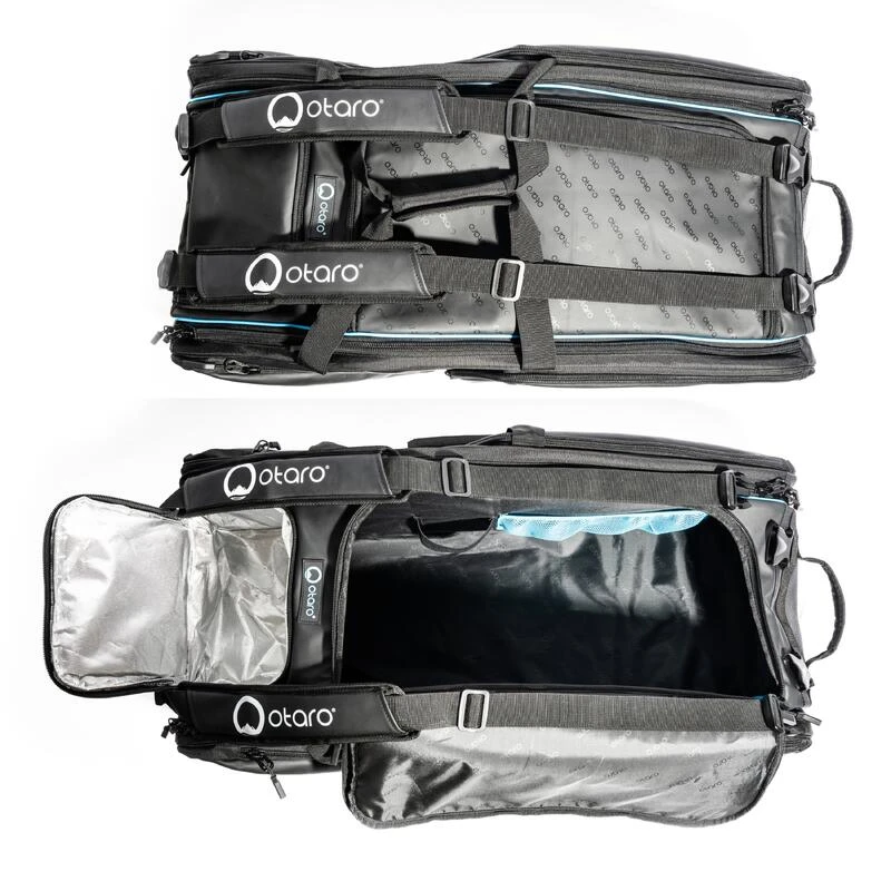 Sac De Tennis Avec Compartiment Ă Chaussures Pour 4-8 Raquettes | 82L Noir Bleu â Image 5