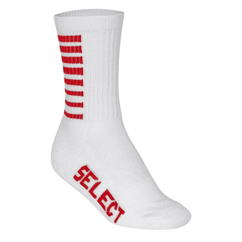 SELECT Chaussettes BASIC Blanc-Rouge