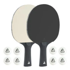 JOOLA Set De 2 Raquettes Black + White Allround Et 8 Balles 40+