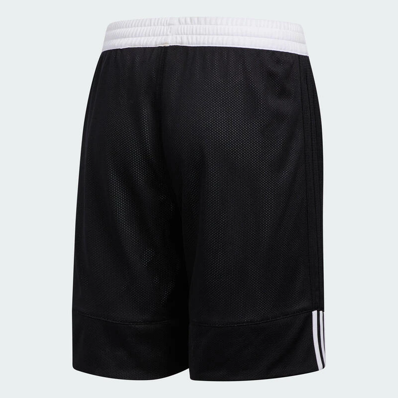 SHORT BASKETBALL SANS MANCHE 3G SPEED REVERSIBLE ADIDAS ENFANT NOIR/BLANC â Image 3