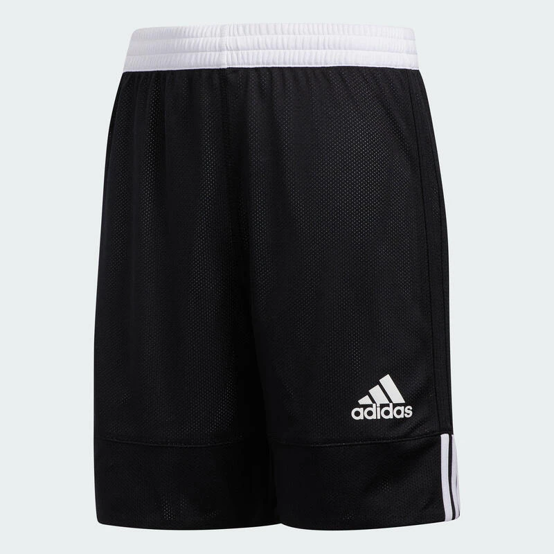 SHORT BASKETBALL SANS MANCHE 3G SPEED REVERSIBLE ADIDAS ENFANT NOIR/BLANC