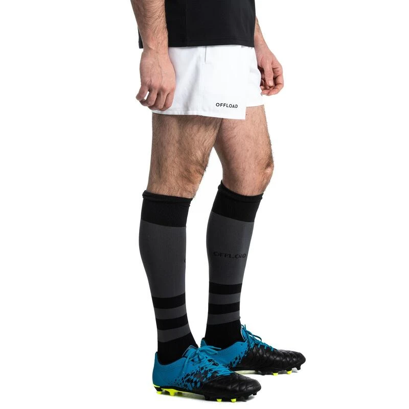 SHORT CLUB RUGBY SANS POCHE R100 Adulte Blanc â Image 3