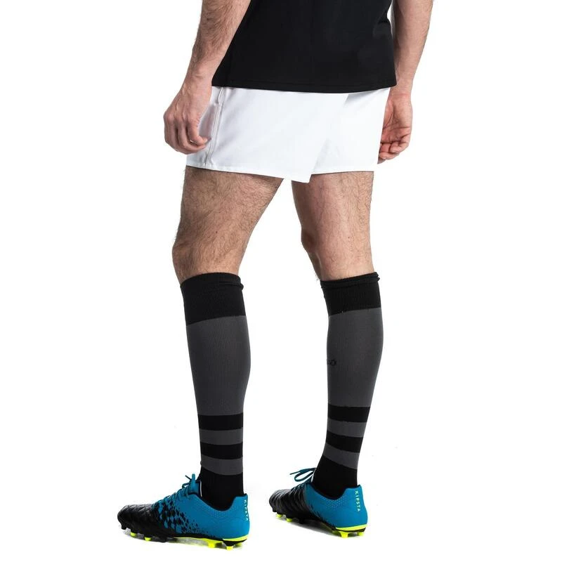 SHORT CLUB RUGBY SANS POCHE R100 Adulte Blanc â Image 5