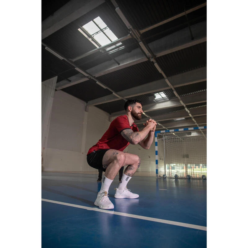 Short De Handball Homme H500 Noir/gris â Image 4