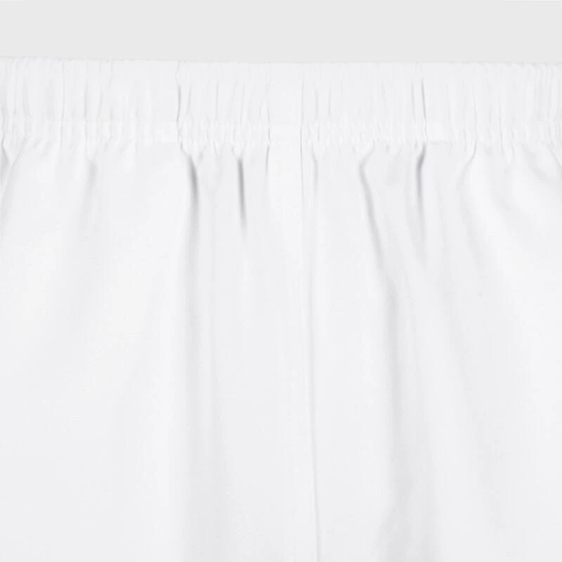 Short Rugby Adulte Avec Poches R100 Blanc â Image 4