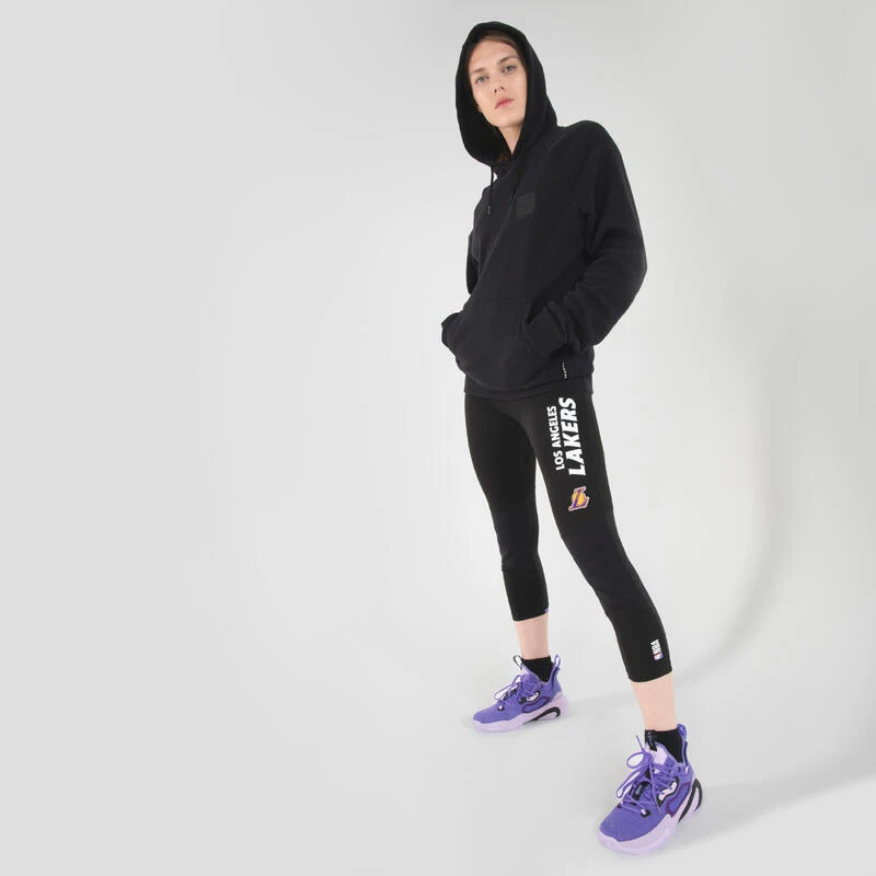 SWEAT DE BASKETBALL A CAPUCHE ZIPPE FEMME - J500 NOIR â Image 6