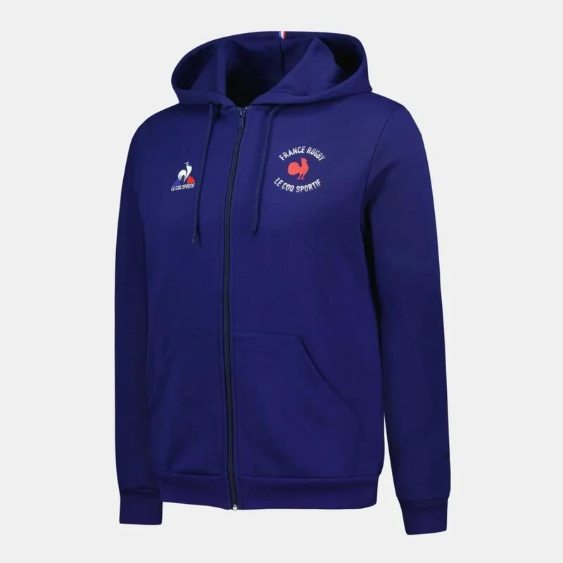 Le Coq Sportif SWEAT ZIPPÉ À CAPUCHE ADULTE FRANCE RUGBY – Image 3