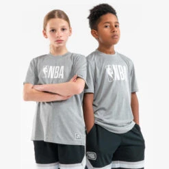 T-shirt De Basketball NBA Enfant - TS 900 JR Gris