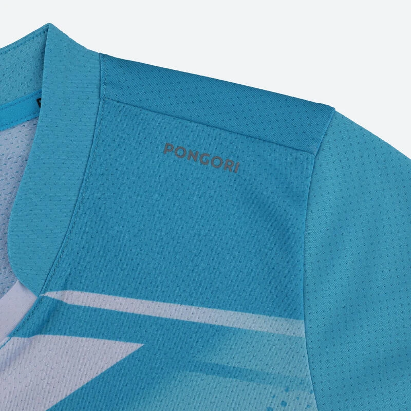 T-shirt De Tennis De Table TTP 560 Enfant Bleu Blanc â Image 4