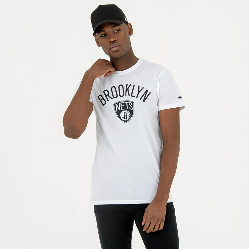 NEW ERA T-shirt NBA Manches Courtes Homme/femme Brooklyn Nets - Blanc â Image 2
