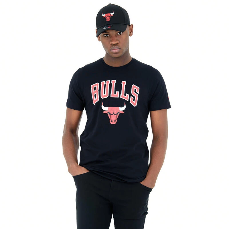 NEW ERA T-shirt NBA Manches Courtes Homme/femme Chicago Bulls - Noir â Image 2