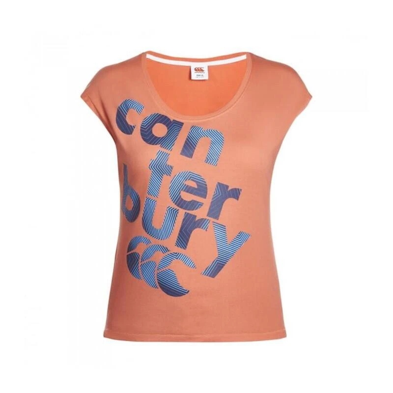 T-SHIRT RUGBY FEMME - LOGO TEXTE CCC - CANTERBURY â Image 2