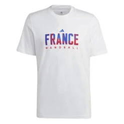 ADIDAS T-SHIRT SUPPORTER HANDBALL EQUIPE DE FRANCE BLANC 2023