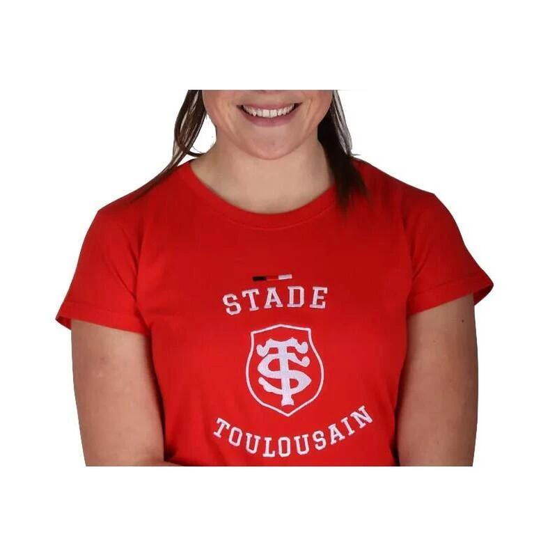 T-SHIRT TIGER ROUGE FEMME - STADE TOULOUSAIN â Image 2