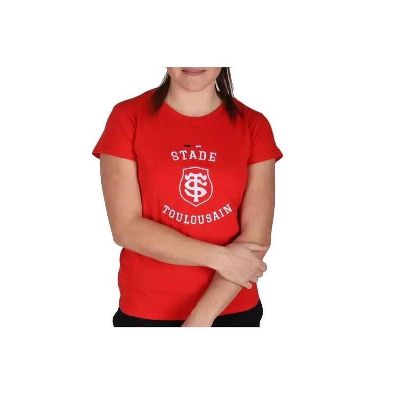 T-SHIRT TIGER ROUGE FEMME - STADE TOULOUSAIN