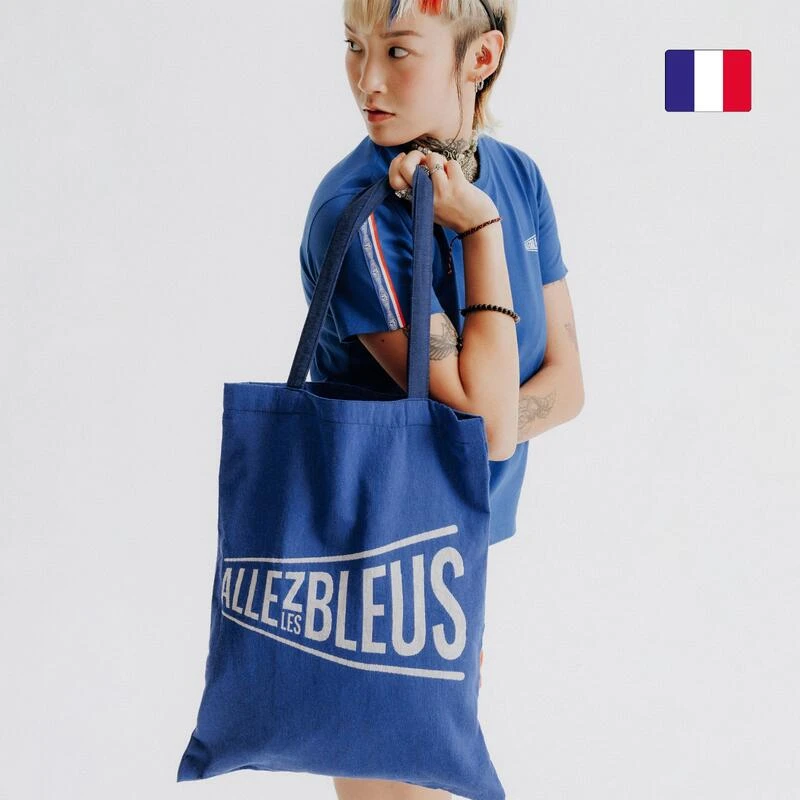 TOTEBAG BLEU SOUS LICENCE ALLEZ BLEUS Made In France