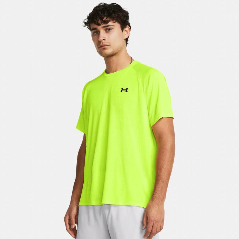 TSHIRT HOMME UNDER ARMOUR JAUNE TEXTURĂES â Image 3